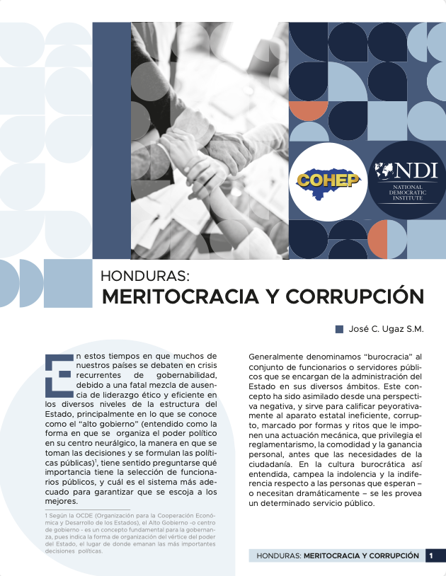 Honduras: Meritocracia y Corrupción