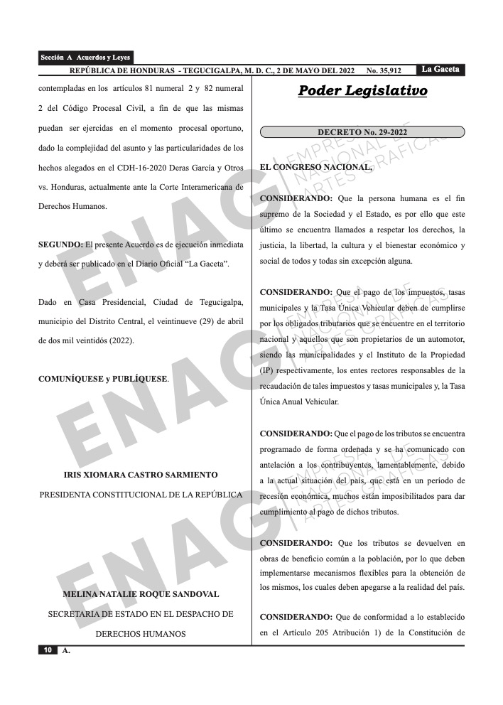 Decreto 116-2022 Amnistía Tributaria Municipal – a Julio 2022